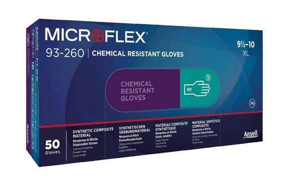 Microflex 93-260 Chemie Gr. 10 blau