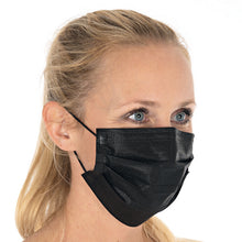 Mundschutz Typ II PP 3-lagig schwarz PP-Vliesstoff