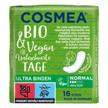 Cosmea Damenbinden Bio Ultra Normal einzeln verpackt 12 x 16 Stk.