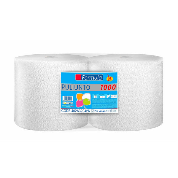 Putztuchrollen Maxi 2-lagig weiss, 940 cps 27,2x30cm, 282m