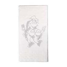 Serviette Tissue "Des Trois Sifflets" weiss, 40 x 40 cm, 3-lagig,