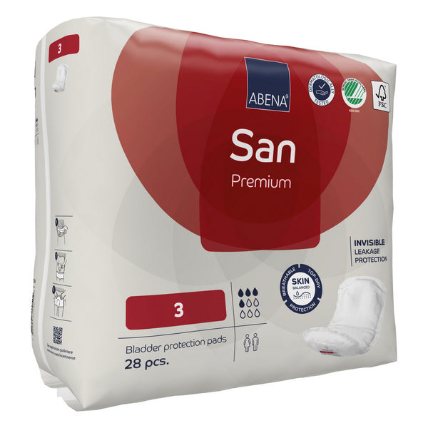 Abena San 3 anatomische Einlage rot