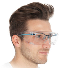 Schutzbrille Polycar für Brillenträger transparent klare Gläser