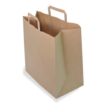 Papiertragtasche Kraft 70g/m2 braun 32+22x24cm