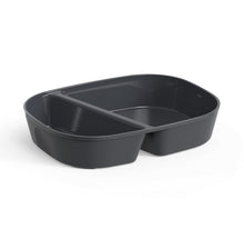Mehrweg Menubox 2-geteilt,330/360 ml PP, schiefergrau 236 x 181 x