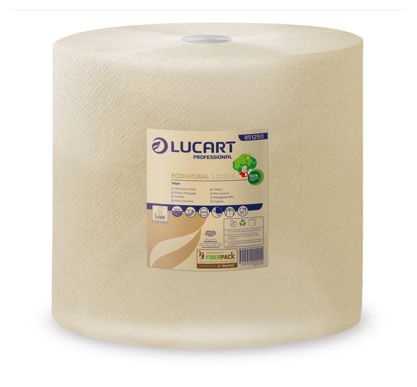 Putztuchrolle Maxi Eco Natural, 3-lagig nature, Recycling 36x36cm