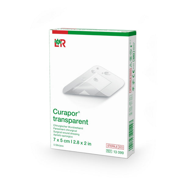 Curapor transparent Wundverband 5cmx7cm