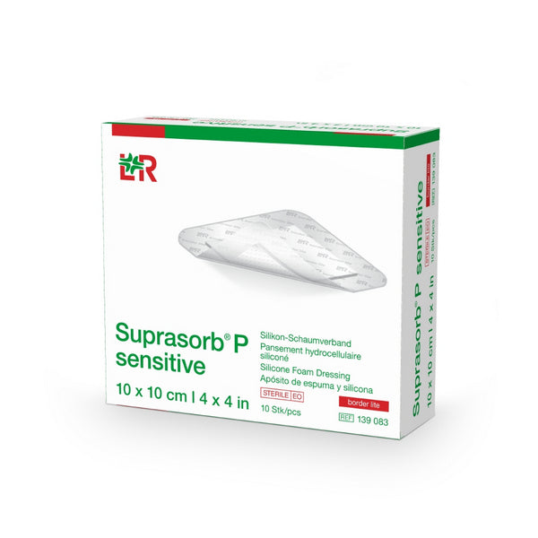 Suprasorb P sensitiv border lite steril 10cmx10cm