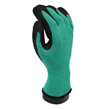 Handschuh Winter Kälte Latex Beschich grün/schwarz 11 XXL 28 cm