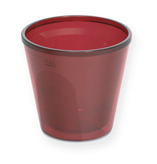 Mehrweg Becher 2 dl Doppelwandig, PP granatrot Ø 90 x 85 mm