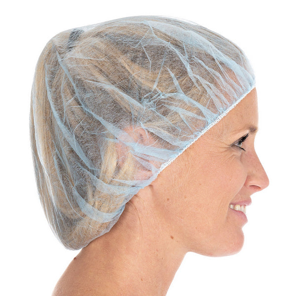 Rundhaube PP-Vlies Bettina blau 60cm Durchmesser