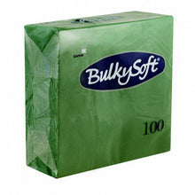 Servietten Bulkysoft 2-lagig, 1/4 Falz tannengrün 33x33cm
