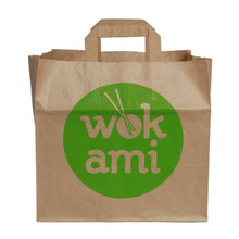 Papiertragetasche "Wokami" braun, 70 g/m2 26x17x25 cm