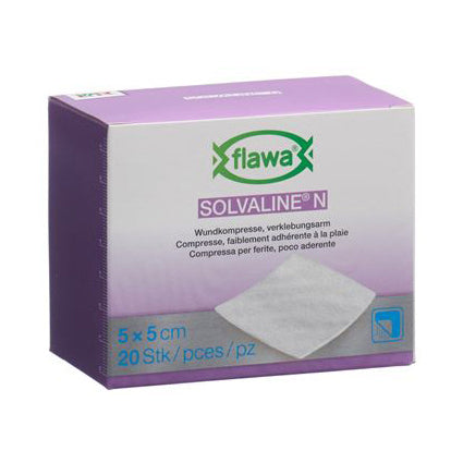 Flawa Solvaline N Kompresse steril 5cmx5cm