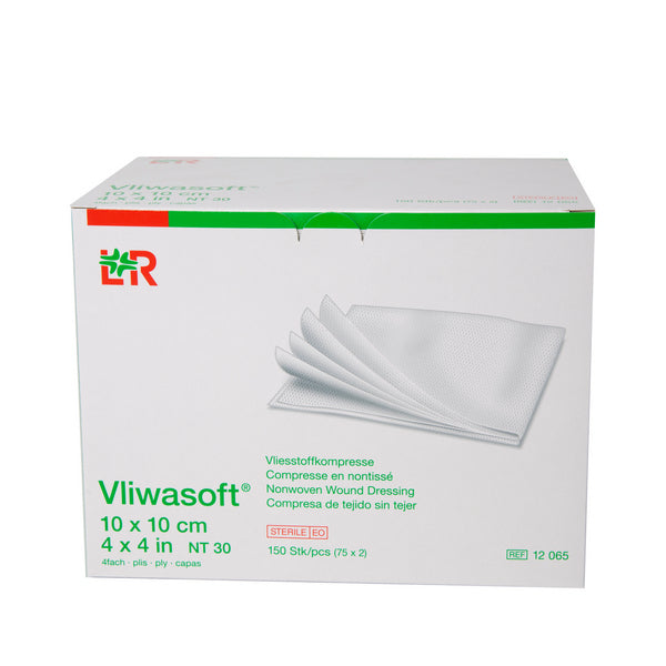 Vliwasoft Vliess Kompressen 10X10cm steril