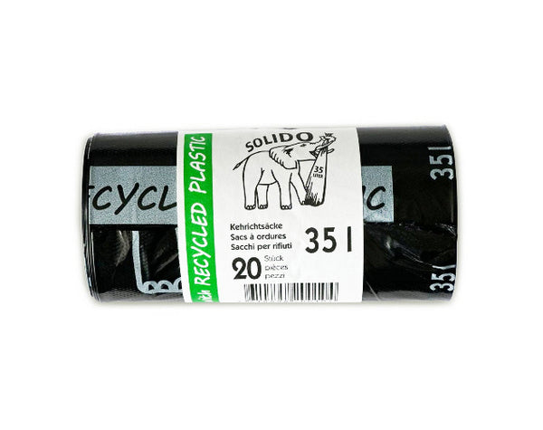 Kehrichtsäcke 35lt HD-LLD/PE 0.027mm Schwarz "Solido" 285/270x700