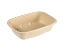 Cube Schale 900 ml Bagasse braun 214x159x54mm