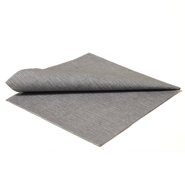 Servietten the napkins deluxe dunkelgrau 40x40cm, 1/4 Falz