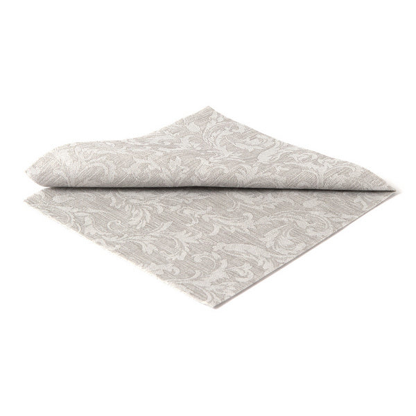 Servietten the napkins deluxe folralgrau 40x40cm, 1/4 Falz