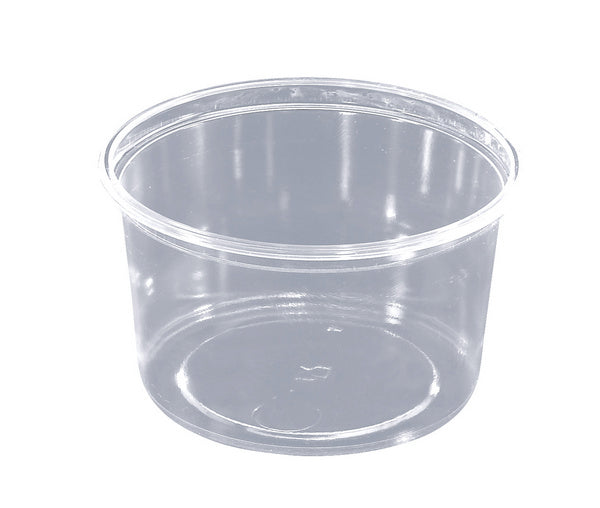 Runddose 300ml PS ohne Deckel transparent Ø101 x 59 mm