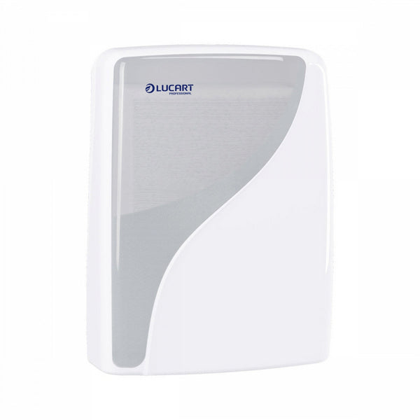 Handtuchspender Identity, C-,V- und Z-Falz, weiss 388x305x133mm