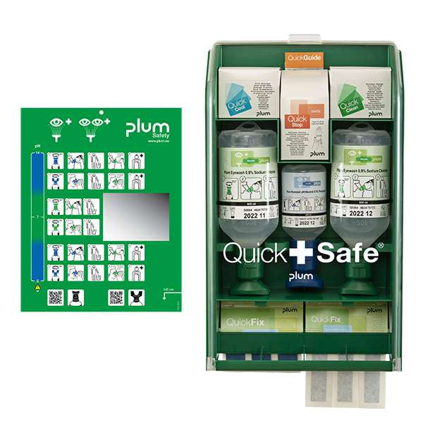 Plum QuickSafe First Aid Station Food Industry Wandspender