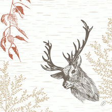 BioDunisoft Servietten, 1/4 Falz Wood & Deer 40 x 40 cm