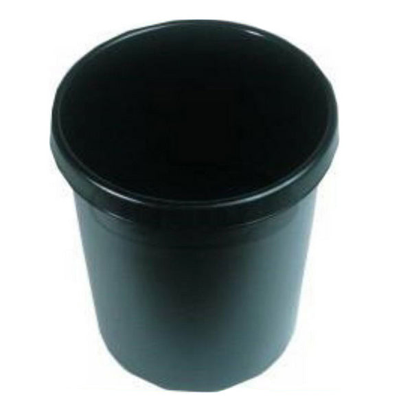 Helit Papierkorb rund schwarz 45 l