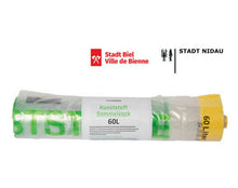 Sammelsäcke 60l Bring Plastic back Biel Nidau 10 Säcke pro Rolle