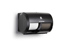 Spender WC-Papier Evsolution Coreless Doppelrollen,schwarz 26x18x