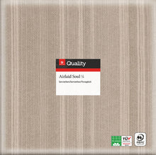 Servietten Airlaid Quality Soul Sand 40x40cm, 1/4 Falz