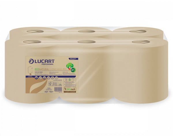 Putztuchrolle Midi Eco Natural, 2-lagig nature, Recycling 19x35cm