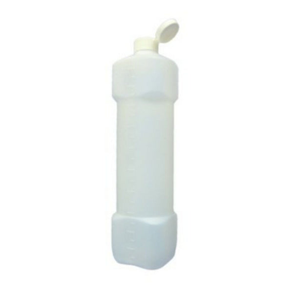 Dosierflasche leer mit Deckel ohne Etikette 1 Liter
