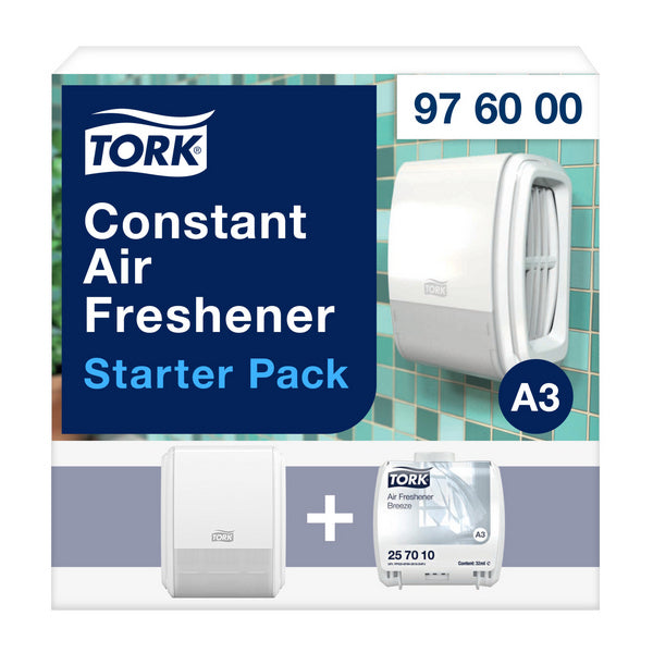 Tork Kontinuirlicher Lufterfrischer A3 Starterpack Spender + 1 Du