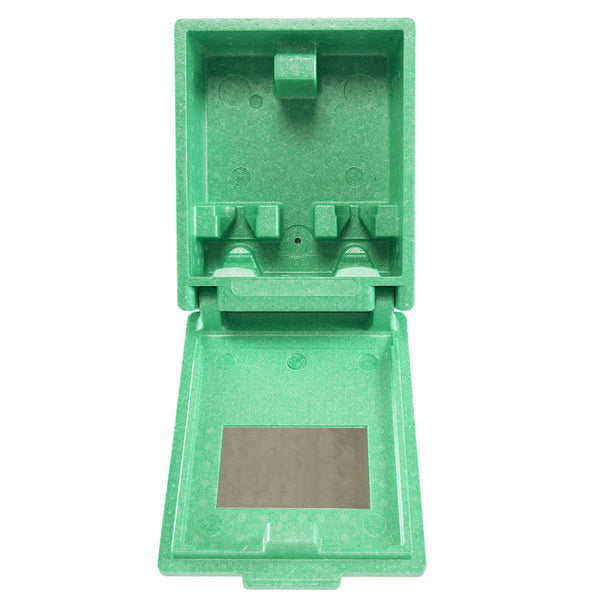 Augenspülstation in Wandbox, 2 Flaschen Grün 23x11x28cm
