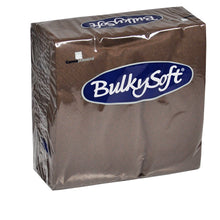 Servietten Bulkysoft 3-lagig, 1/4 Falz braun 40x40cm