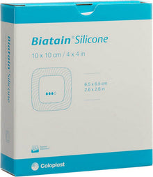 Biatain Silicone Ag Schaumverband 10 x 10 cm