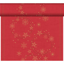 Dunicel Tischläufer Tête-à-Tête Star Shine Red 0,4 x 4,8 m