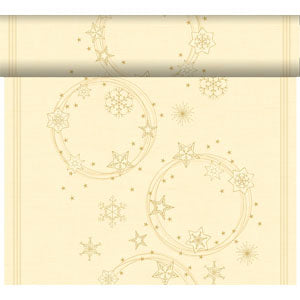 Dunicel Tischläufer Tête-à-Tête Star Shine Cream 0,4 x 4,8 m