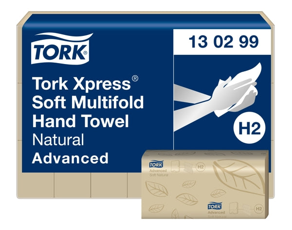 Handtuch Interfold Tork Advanced natur H2 21,3x24cm, 2-lagig