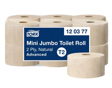 WC-Papier Minijumbo Tork Advanced,2-lag natur T2 9.4x18.8cm, 850C