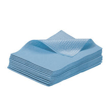 Dentalservietten Plast. 3-lagig blau 33x45cm