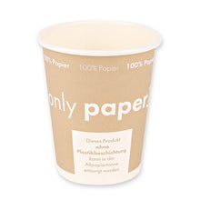 Kartonbecher 2dl Only Paper braun Ø 80 mm