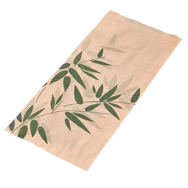 Beutel "Feel Green" Natur Kraft 32g/m2 12+5x22cm