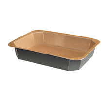 Forum Karton Schale 1200 ml schwarz / braun 227 x 178 x 40 mm
