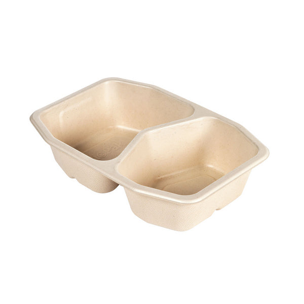 HMR Fibre Schale 2-geteilt, 400/500ml natur 215 x 148 x 50 mm