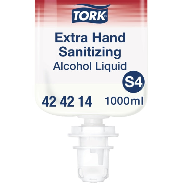 Handdesinfektion Tork Extra, 1 Liter farblos, S4-System flüssig,