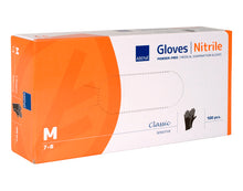 Nitrilhandschuhe Classic M schwarz, unsteril puderfrei, 240mm