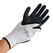 Handschuh CUT Skill Schnittschutz  S grau/schwarz   23 cm Latex B