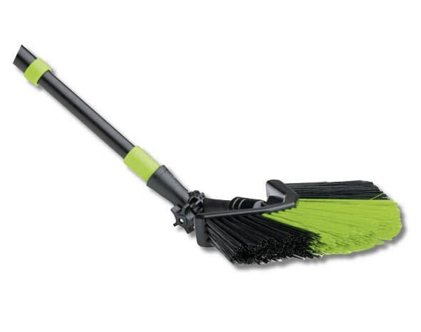 Dreiecksbesen mit Teleskopstiel schwarz grün max 330cm